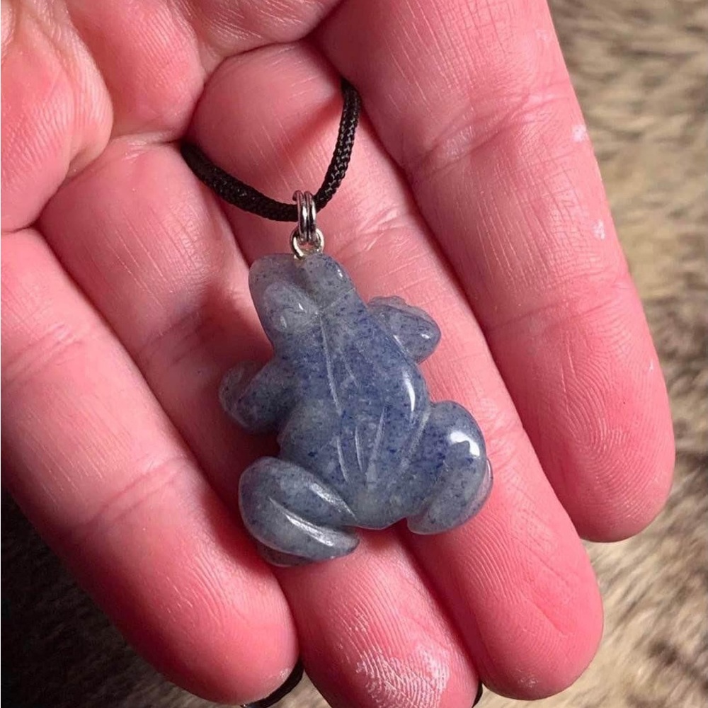 NWOT Crystal Animal Frog Totem Necklace
